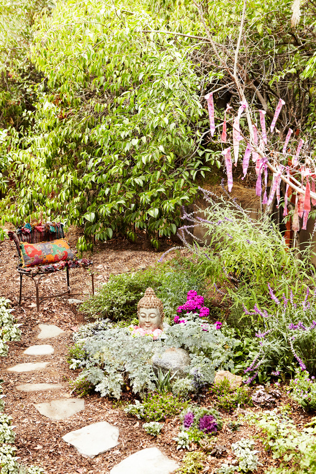 ロサンゼルスにある低価格の小さなアジアンスタイルのおしゃれな庭 (半日向) の写真