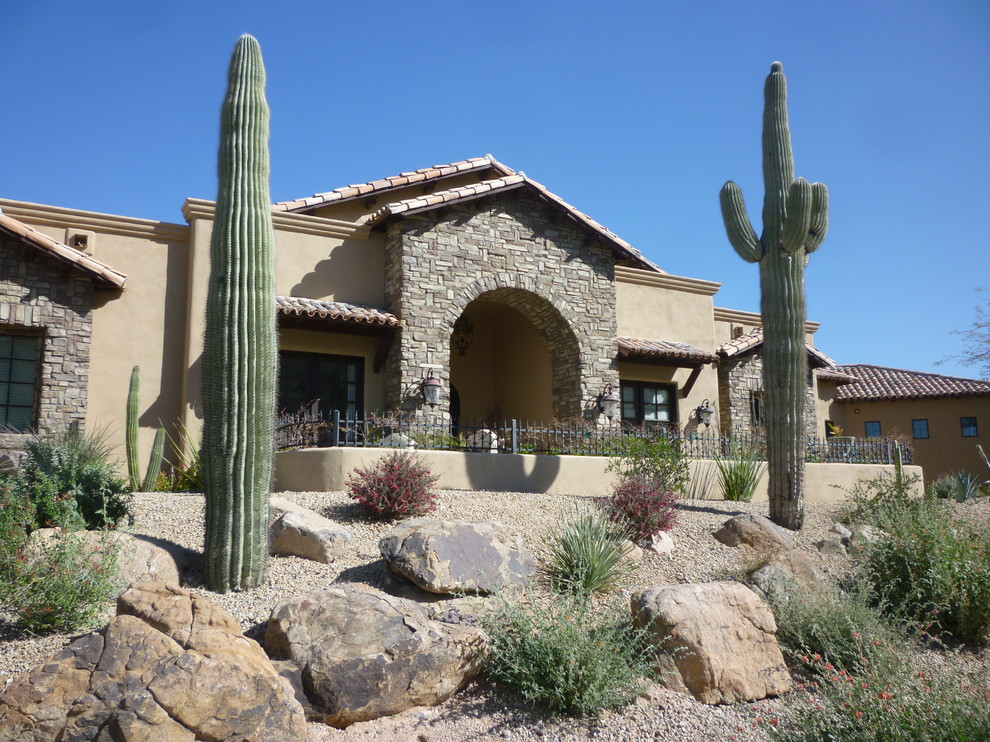 Slope Boulders & Plantings - Mediterranean - Landscape - Phoenix - by ...