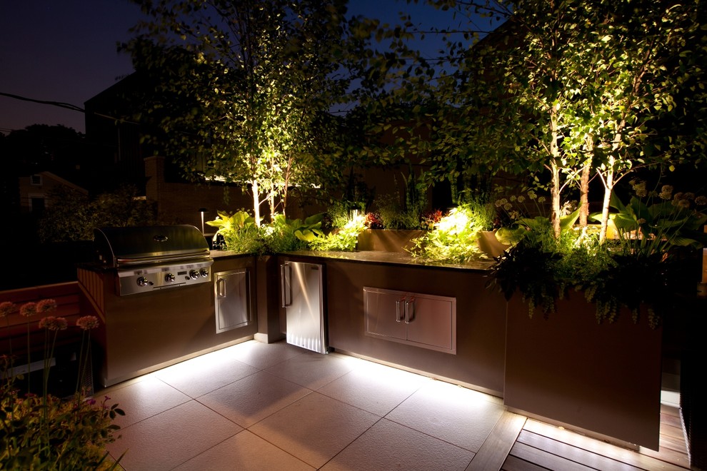 Small Chicago Garage rooftop Modern Landscape Chicago by Chicago Green Design Inc. Houzz