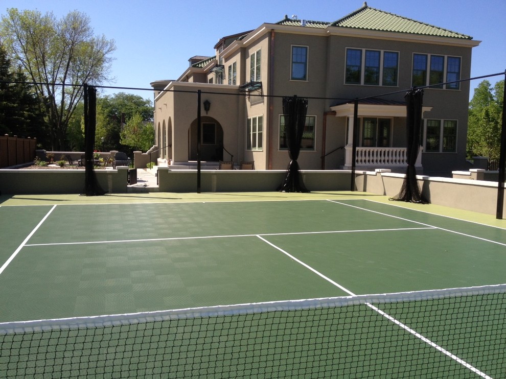 SnapSports Home Tennis Court & Game Court in 1 Landscape Salt Lake