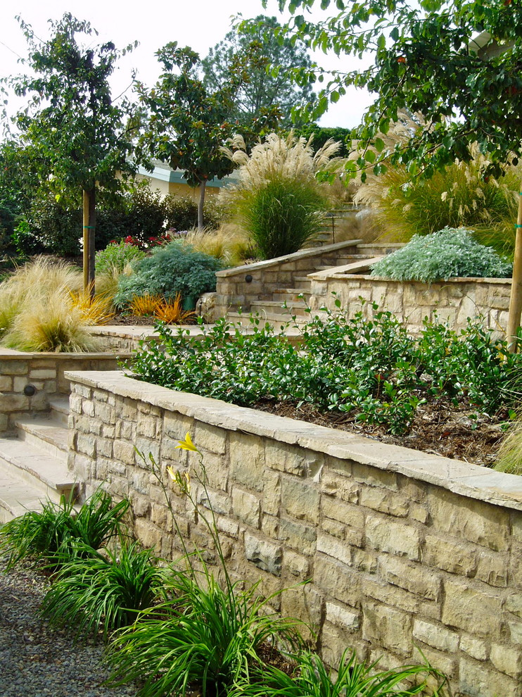 Design ideas for a craftsman drought-tolerant landscaping in San Diego.