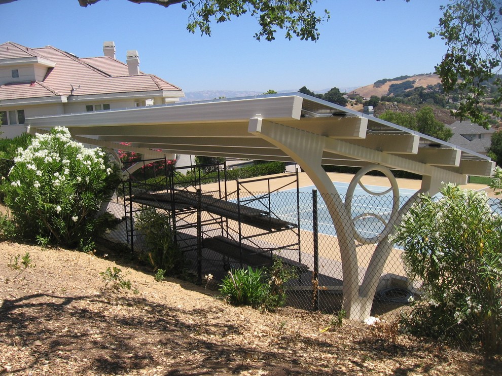 Solar Panels Arbor Construction in San Jose - Traditional - Landscape ...