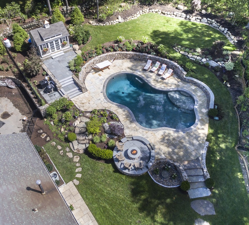 Southboro pool oasis Contemporary Landscape Boston by Redmond