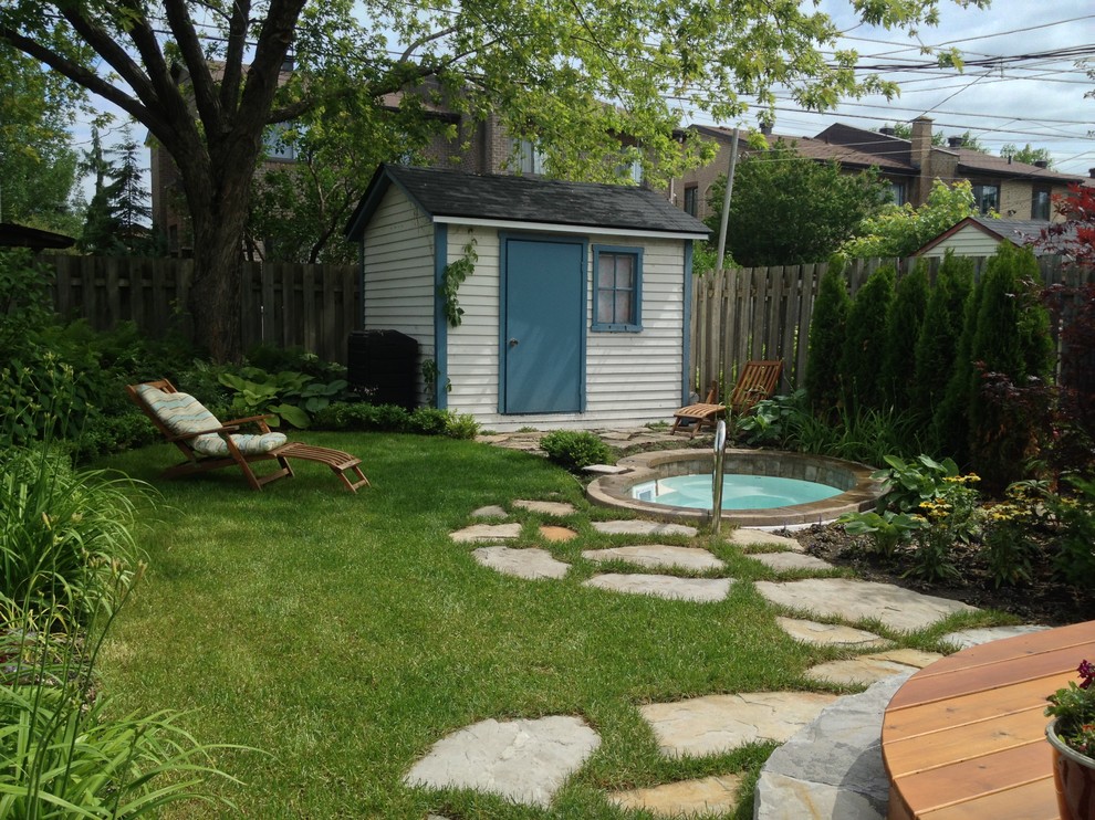 This is an example of a classic garden in Montreal.