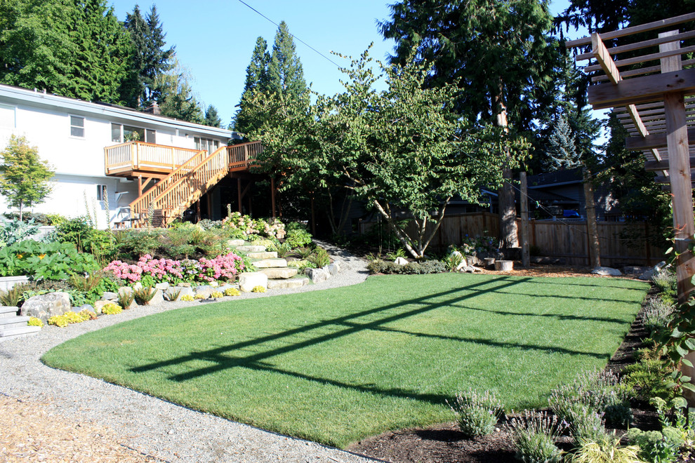 Moderner Garten in Seattle