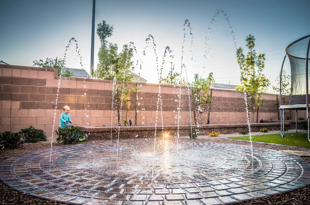 Splash Pad Henderson Landscape Las Vegas by Taylormade Landscapes