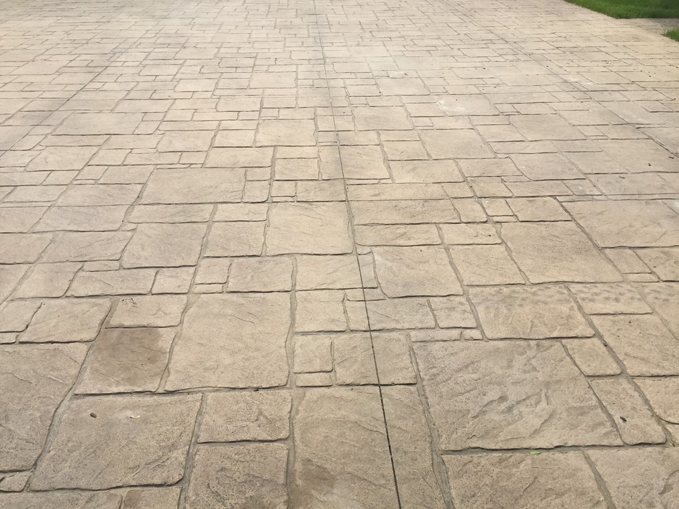Stamped Concrete Cleaning Stamped Concrete Sealing Milford, Michigan Landscape Detroit