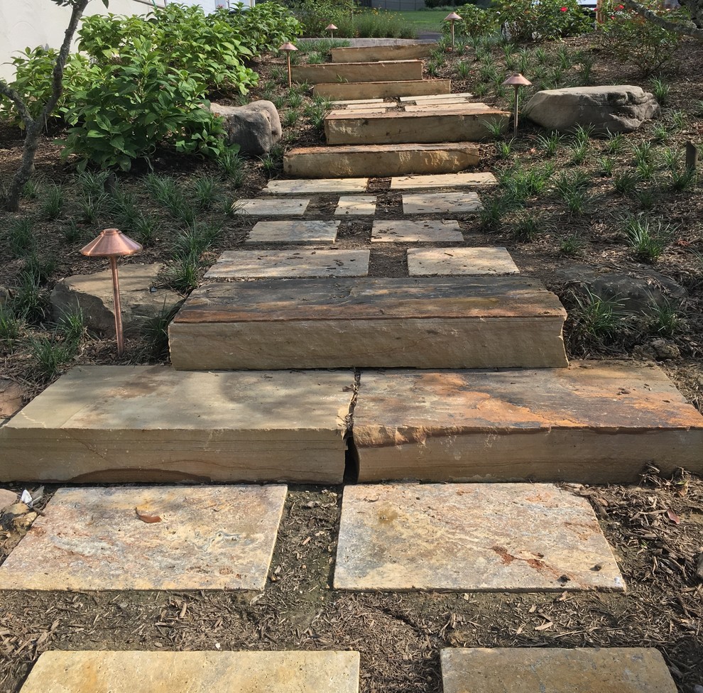 Steppers, Steps and Paths - Rustic - Landscape - Baltimore - by Quarry ...