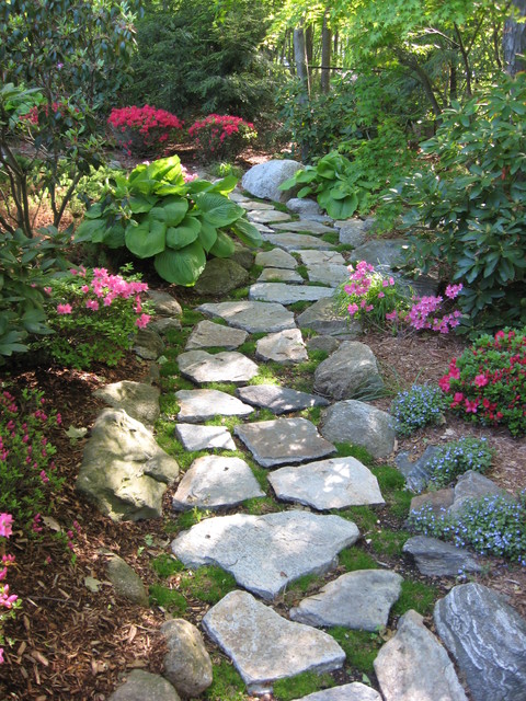 Stepping Stone Walkway Garden Path, Stone For Garden Pathway