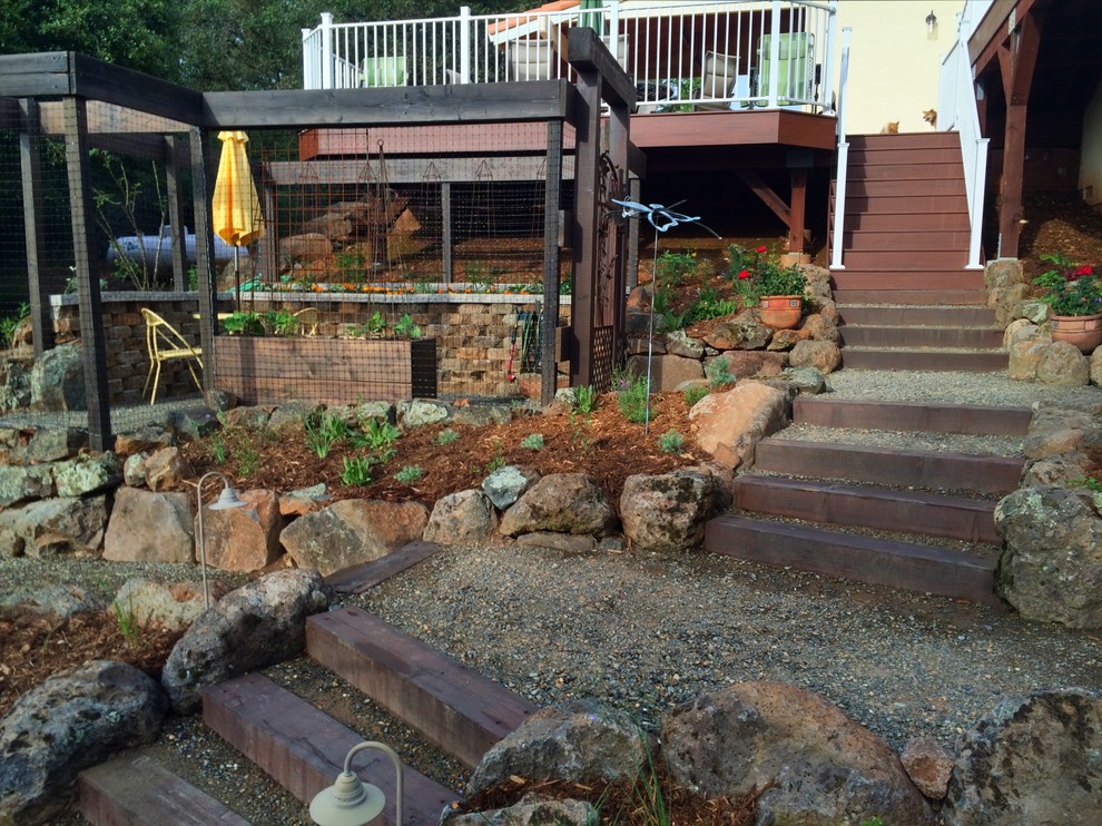 Steps & Pathways - Rustic - Landscape - Sacramento - by Verne Pershing ...