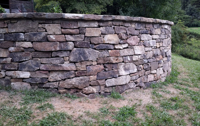 Stone Garden Retaining Wall Montagne Jardin Charleston Par 