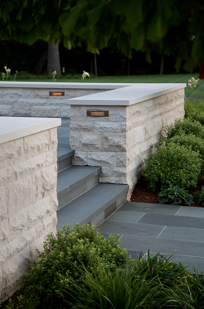 Design ideas for a huge transitional shade backyard stone garden path in San Francisco.