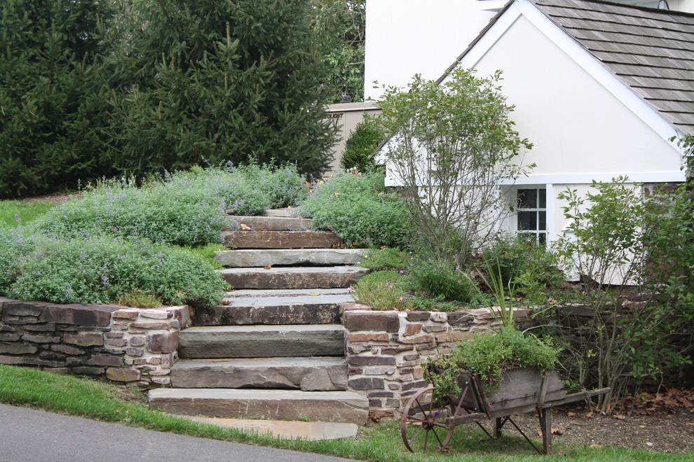 Stone steps - Traditional - Landscape - Philadelphia - by Waitkus ...