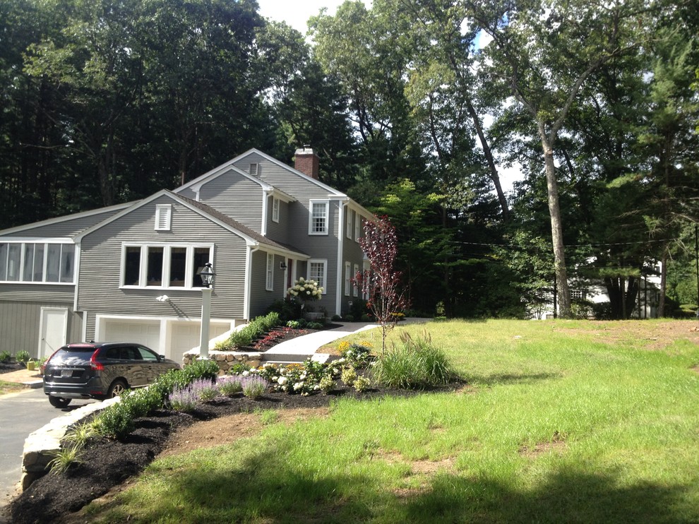 Sudbury Colonial Traditional Landscape Boston by Brookwood Landscape and Stonework Inc