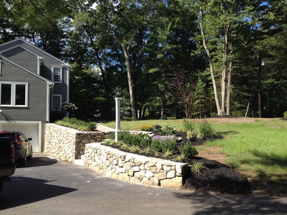 Sudbury Colonial Traditional Landscape Boston by Brookwood Landscape and Stonework Inc