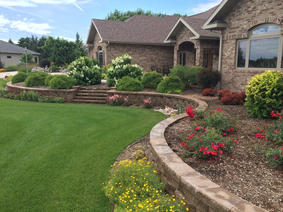 Sweeping Front Yard in Spencer Contemporary Landscape Other by