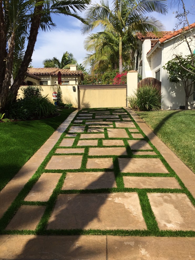 Synthetic Turf Driveway - Contemporary - Landscape - Los Angeles - by ...