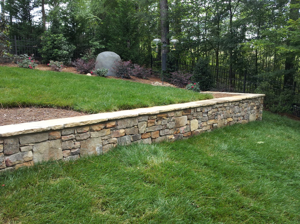 Tennessee Field Stone Retaining Walls, Planters Traditional