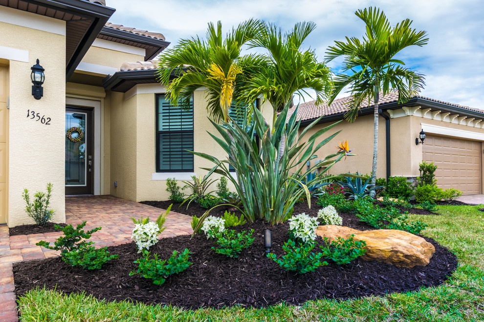 Texturized Tropical Landscape Miami by Bloomwater, LLC Houzz