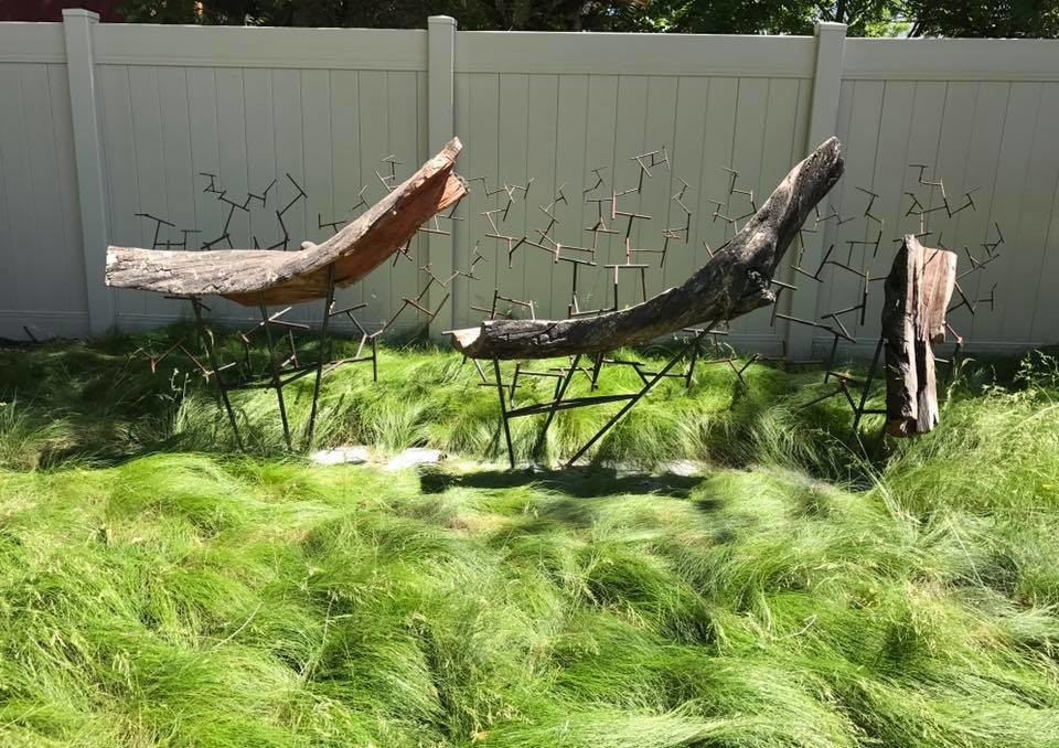 Inspiration for a mid-sized eclectic drought-tolerant and full sun backyard landscaping in Salt Lake City for summer.