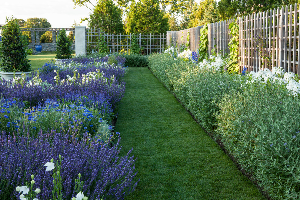 Photo of a huge traditional formal garden in Boston for summer.