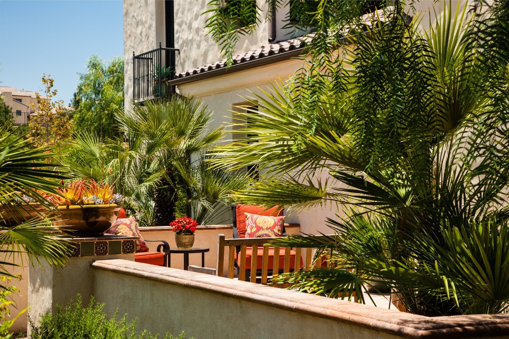 This is an example of a mediterranean landscaping in Orange County.