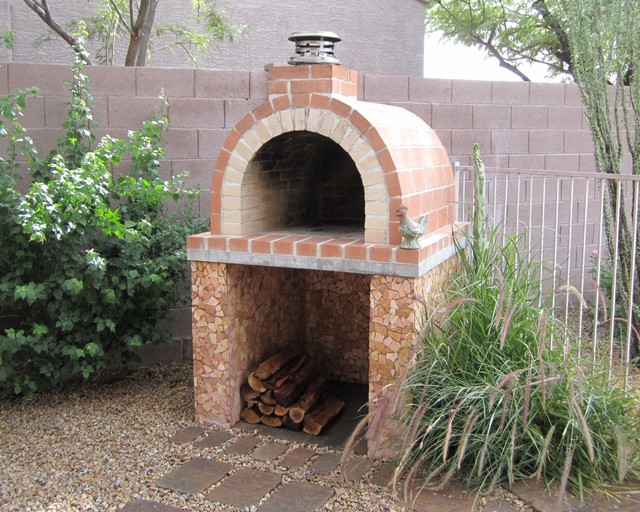 The Louis Family DIY Wood Fired Brick Pizza Oven in CA by BrickWood Ovens -  トラディショナル - 庭 - シアトル - BrickWood Ovens | Houzz (ハウズ)