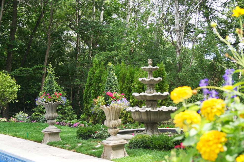 Foto på en trädgård