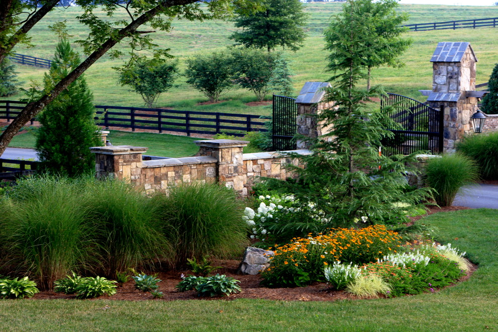 Photo of a french country landscaping in Atlanta.