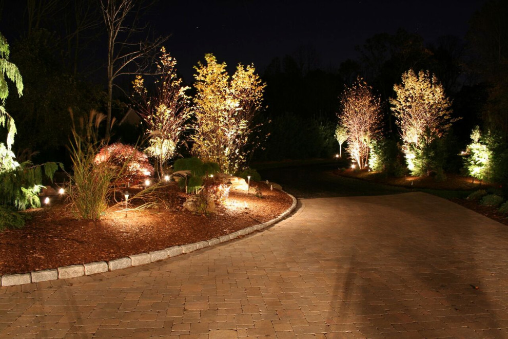 This Landscape and Lighting project Lites up in OVER DRIVE - Landscape ...