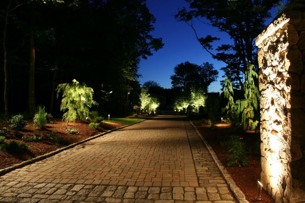 This Landscape and Lighting project Lites up in OVER DRIVE Jardin