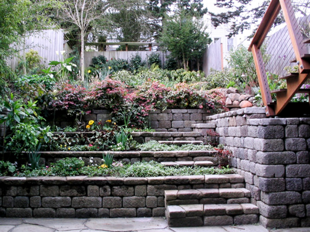 Tiered Retaining Wall Contemporary Landscape San Francisco by