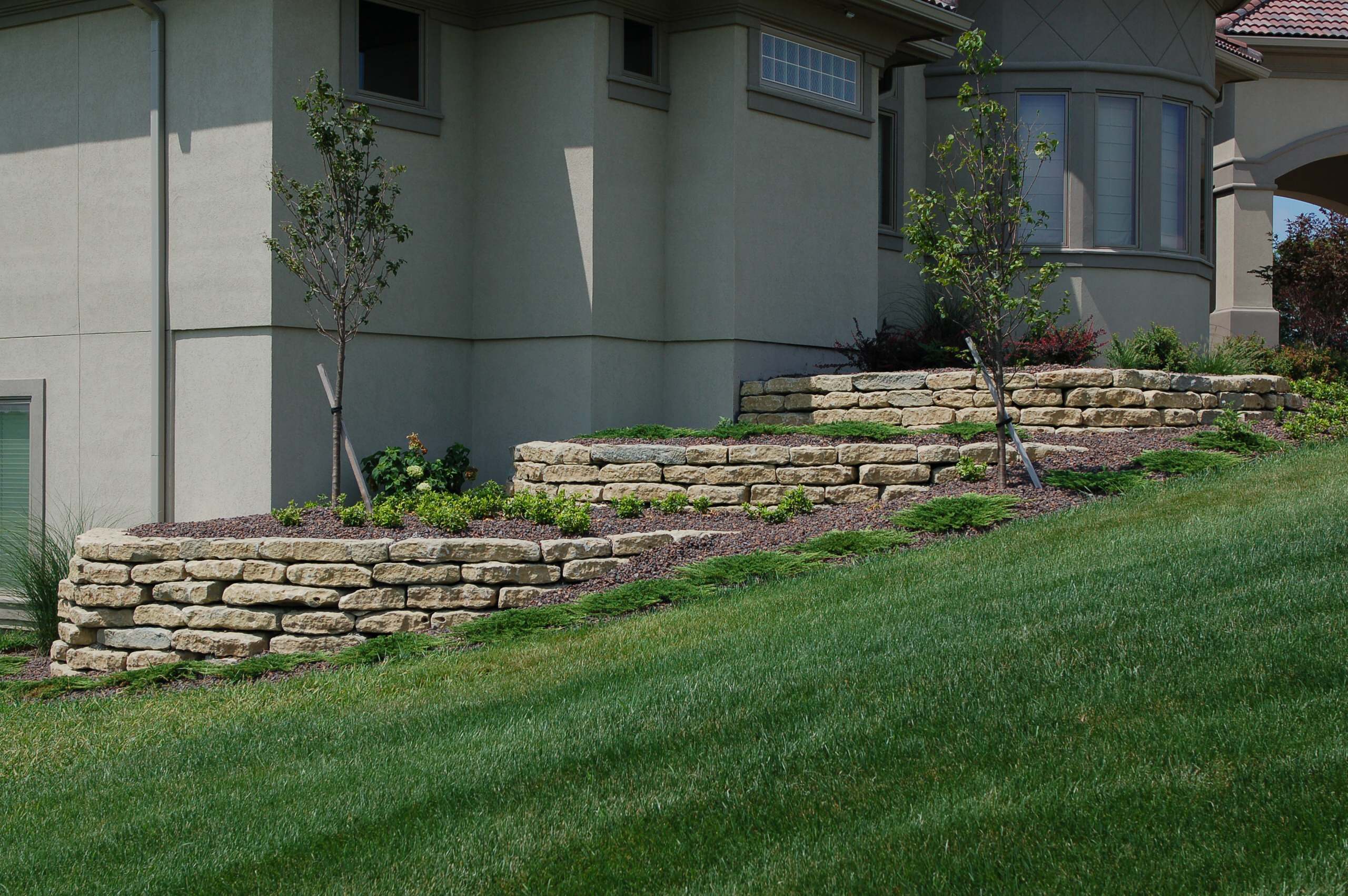 Tiered Retaining Wall Photos Ideas Houzz