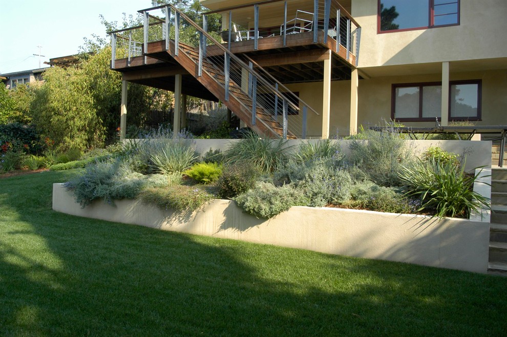 Tiered Stucco Retaining Walls Traditional Landscape San Francisco By O Connell Houzz - Stucco Retaining Wall Diy Tiered Stucco Retaining Walls Traditional Landscape San Francisco By O Connell Houzz - Stucco Retaining Wall Diy