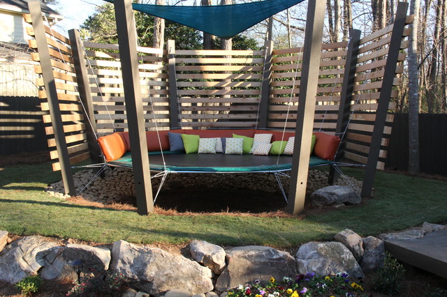 Måge sorg påske trampoline themed backyard! - Transitional - Landscape - Atlanta - by Sugar  Hill Outdoors | Houzz