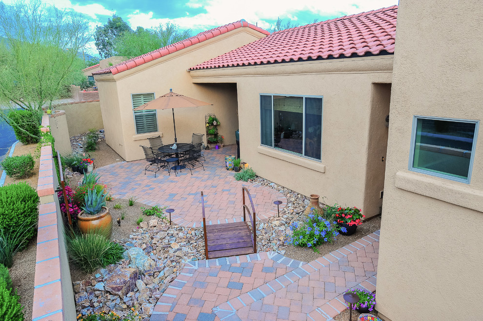 Transformed Tucson Courtyard Southwestern Landscape Phoenix by