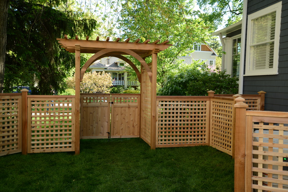 This is an example of a small country side fully shaded garden in Chicago.