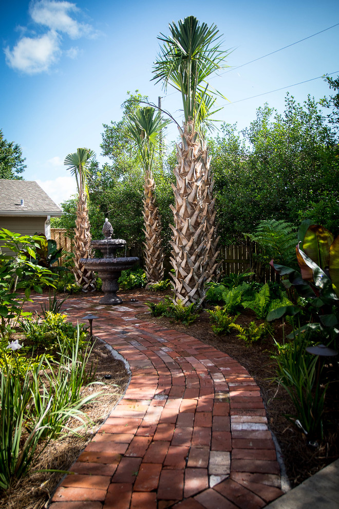 Inspiration for a world-inspired garden in New Orleans.