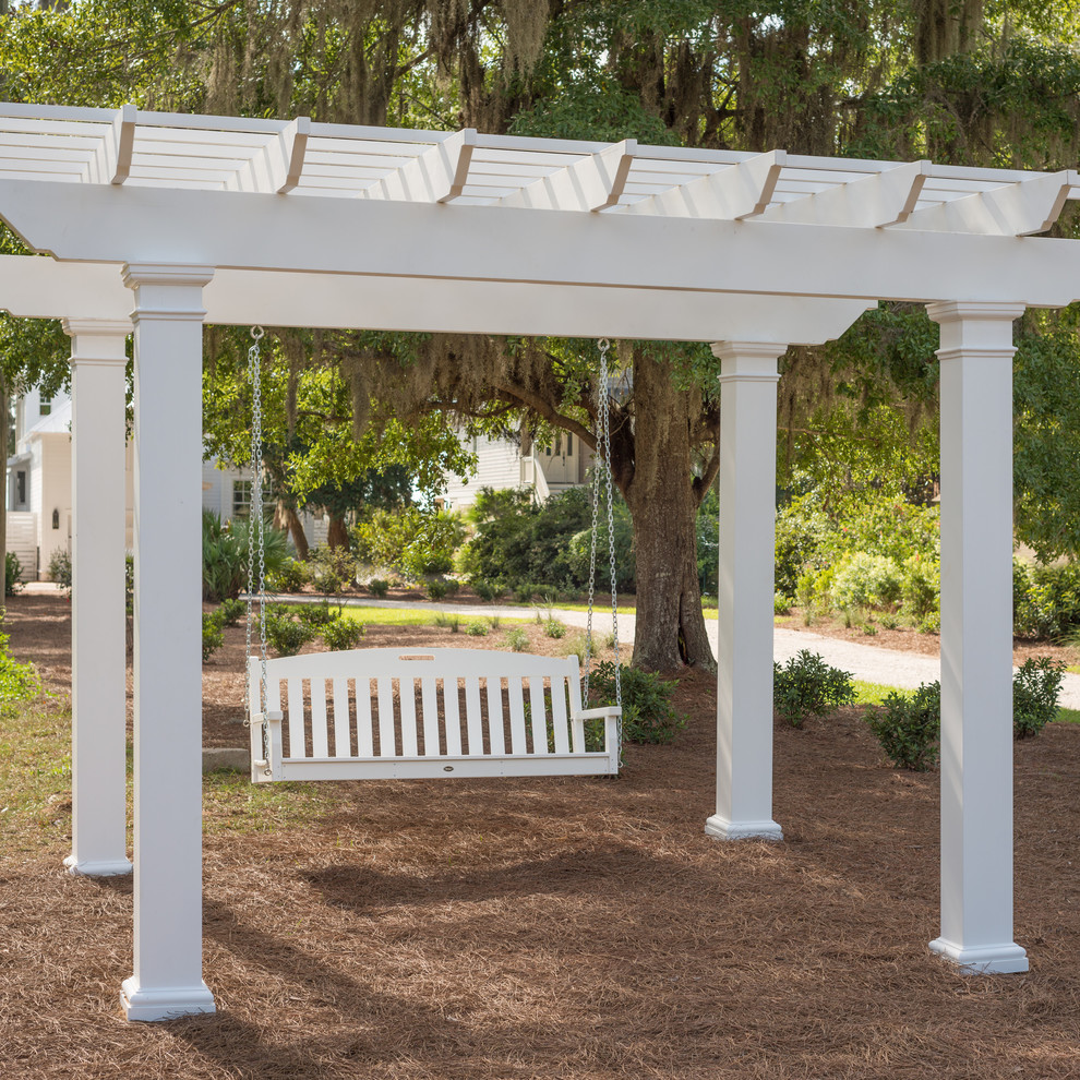 Inspiration for a landscaping in DC Metro with a pergola.