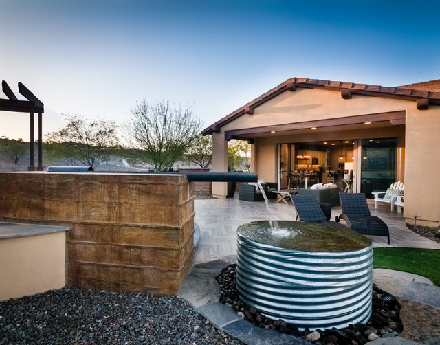 Trilogy at Wickenburg Ranch Model Homes Contemporáneo Jardín Phoenix Houzz