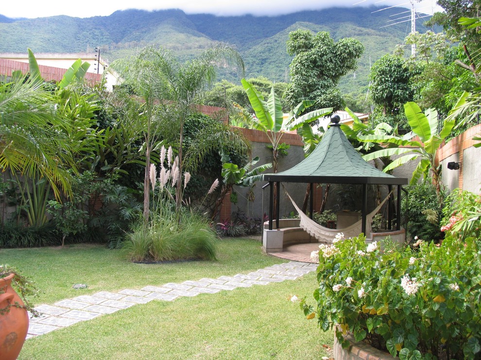 Photo of a tropical backyard landscaping in Other.