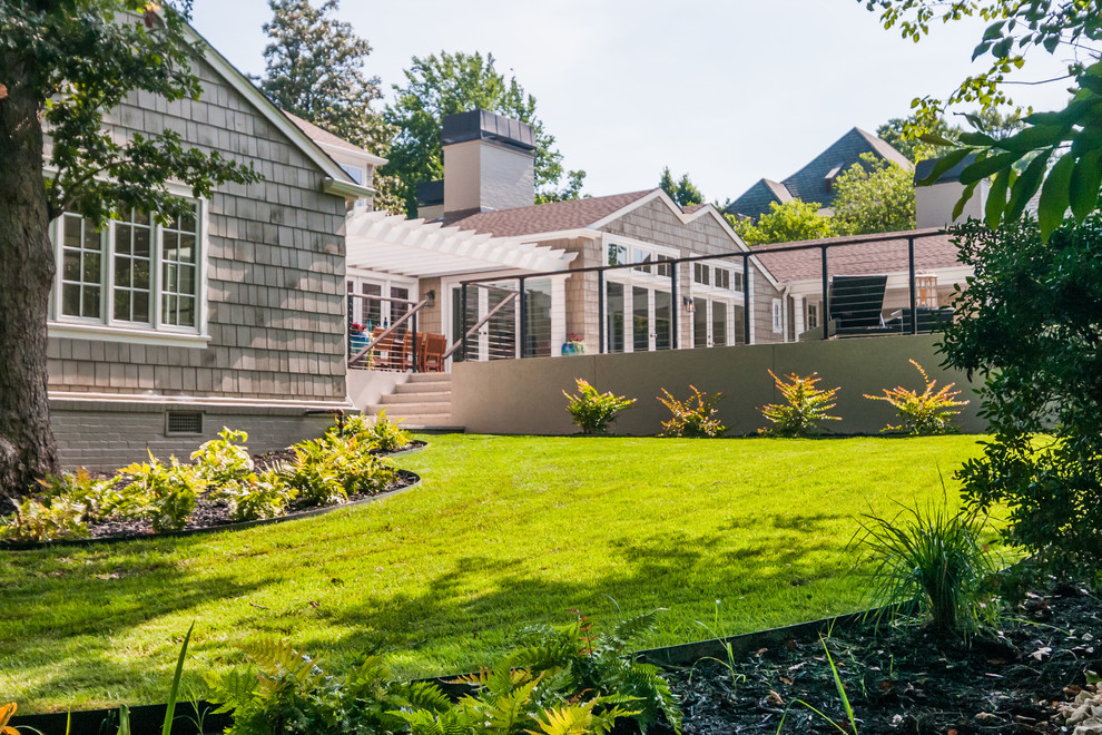 Tulsa Midtown Hamptons Style Renovation Contemporary Landscape