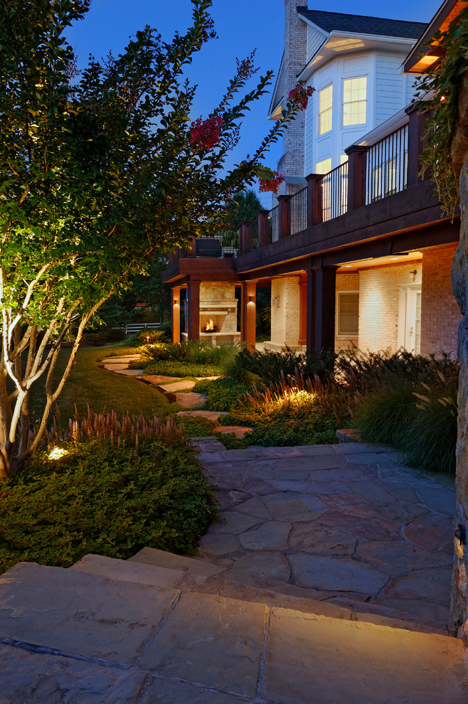 Design ideas for a traditional side yard landscaping in DC Metro.
