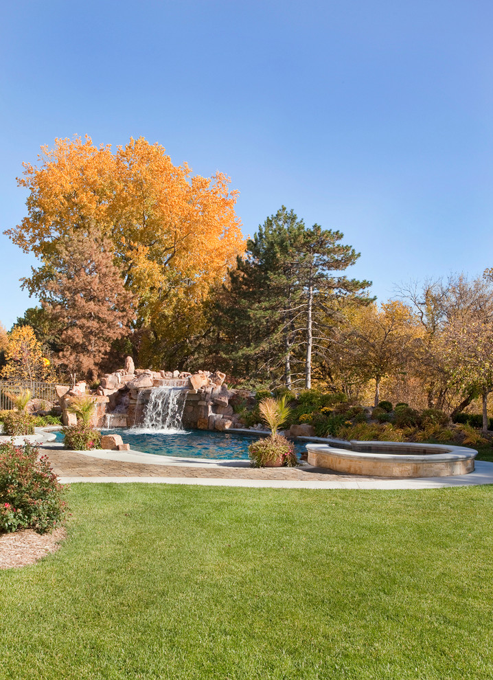 Design ideas for a mediterranean landscaping in Omaha.