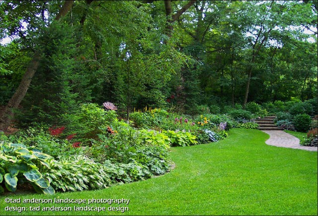 Twin Cities Suburban Farmhouse - Glade Gardens. Minnesota Garden Design