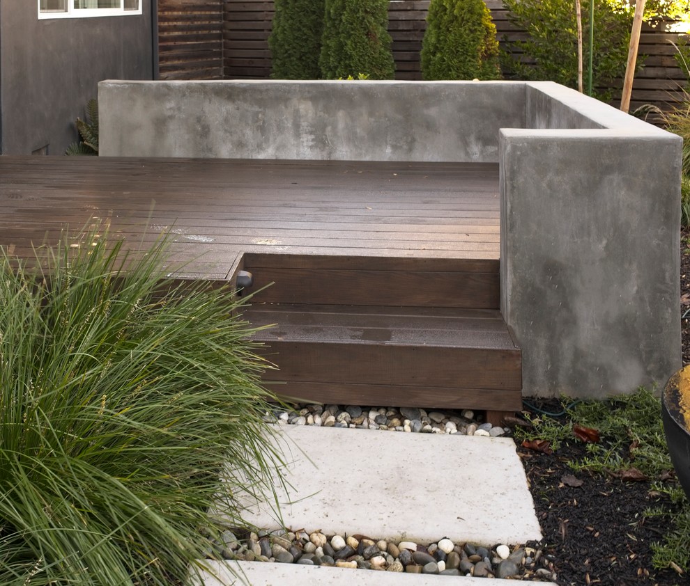 Idee per un giardino xeriscape minimalista in ombra di medie dimensioni e davanti casa con un ingresso o sentiero