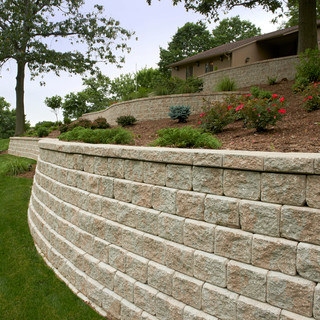 Unilock retaining wall - Traditional - Landscape - Other - by Unilock ...