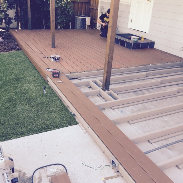Unique Trex Decking Over Concrete Jardin Los Angeles par Picture