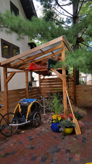 Uptown Outdoor Dining Nook and Kayak/Bike Shed - Eclectic - Landscape -  Minneapolis - by Field Outdoor Spaces