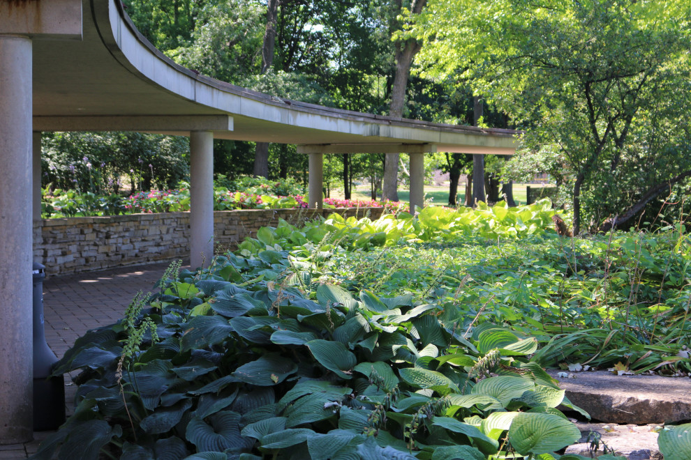 Inspiration pour un très grand jardin traditionnel l'été avec une exposition partiellement ombragée.